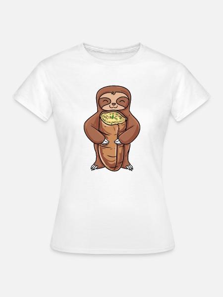 Knoblauch Knoblauchbrot Geschenk - Frauen T-Shirt - Weiß