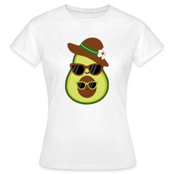 Avocado-Chic - Frauen T-Shirt - Weiß - Vorne - AI Model Female 172 dark (172cm)