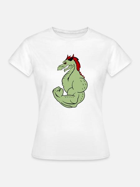 strong dragon 02 - Frauen T-Shirt - Weiß