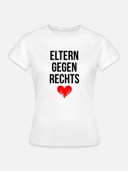 ELTERN GEGEN RECHTS - Frauen T-Shirt - Weiß