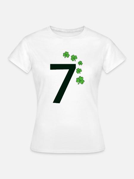 7 - Frauen T-Shirt - Weiß