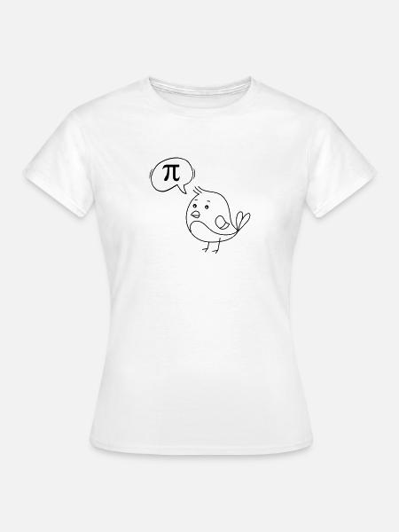 Vogel Pi - Frauen T-Shirt - Weiß