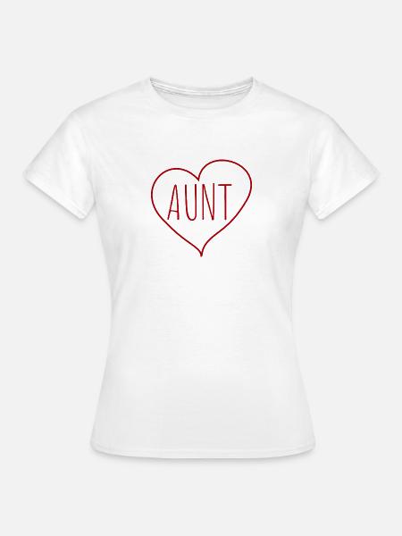 Tante Herz - Frauen T-Shirt - Weiß