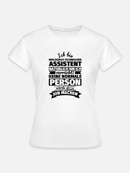 Biologisch technischer Assistent Geschenke - Frauen T-Shirt - Weiß