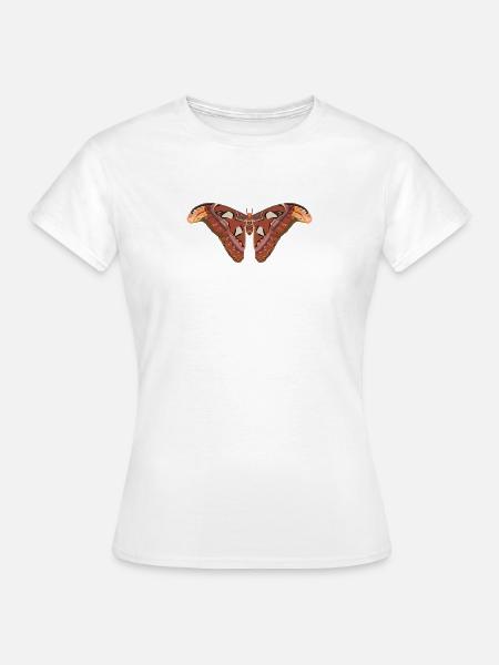 Schmetterlinge: Der Atlasspinner - Frauen T-Shirt - Weiß