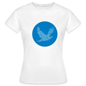 Colombe de la paix, colombe, paix, paix - T-shirt Femme - blanc - Devant - AI Model Female 172 dark (172cm)