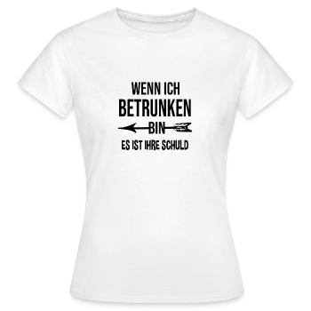 Bier Spruch Party Partnerlook 1 - Frauen T-Shirt - Weiß - Vorne - AI Model Female 172 dark (172cm)