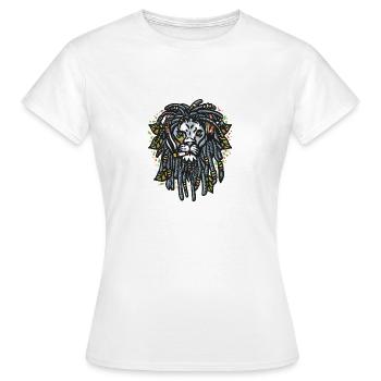 Rastafari Lion Rasta - Frauen T-Shirt - Weiß - Vorne - AI Model Female 172 dark (172cm)