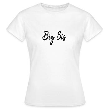 Grand partenaire des soeurs Lil Sis - T-shirt Femme - blanc - Devant - AI Model Female 172 dark (172cm)