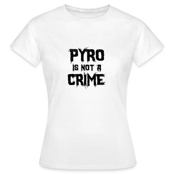 Pyrotechnie n’est pas un crime pyro - T-shirt Femme - blanc - Devant - AI Model Female 172 dark (172cm)