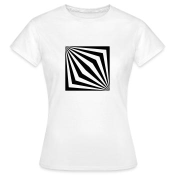 Optical illusion - Women's T-Shirt - white - Front - AI Model Female 172 dark (172cm)