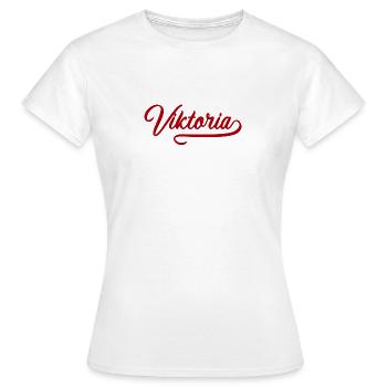 Viktoria vintage - T-shirt Femme - blanc - Devant - AI Model Female 172 dark (172cm)