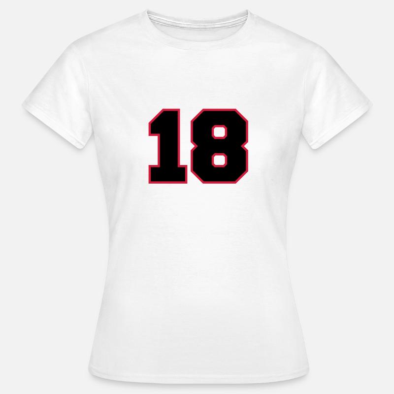 number18 - Women's T-Shirt - white