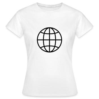 Internet - Women's T-Shirt - white - Front - AI Model Female 172 dark (172cm)
