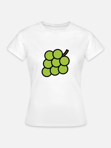 Weintrauben - Frauen T-Shirt - Weiß