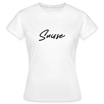 Suisse land - T-shirt Femme - blanc - Devant - AI Model Female 172 dark (172cm)
