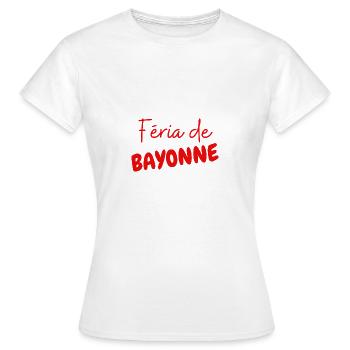 Messe Bayonne - Frauen T-Shirt - Weiß - Vorne - AI Model Female 172 dark (172cm)
