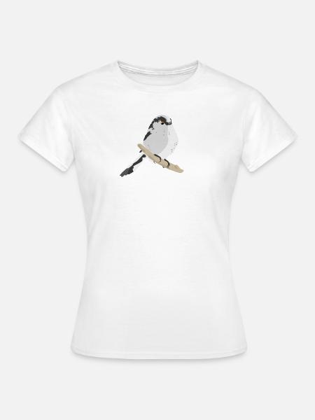 Schwanzmeise - Frauen T-Shirt - Weiß