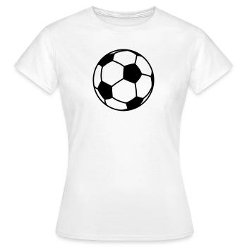 football / ball 1c - T-shirt Femme - blanc - Devant - AI Model Female 172 dark (172cm)