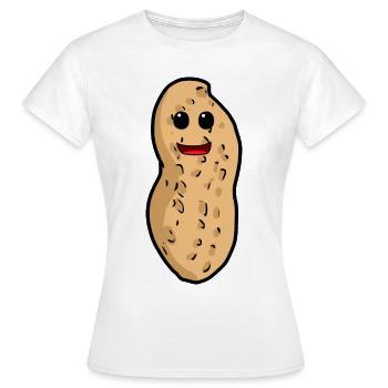 Erdnuss Nuss Kinder Kind Nuss Kleinkind Baby - Frauen T-Shirt - Weiß - Vorne - AI Model Female 172 dark (172cm)