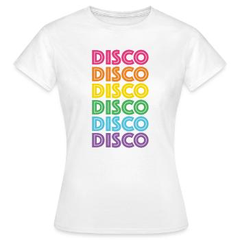Discothèque rétro LGBTQ - T-shirt Femme - blanc - Devant - AI Model Female 172 dark (172cm)