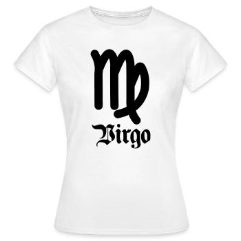 Sternzeichen Jungfrau - Frauen T-Shirt - Weiß - Vorne - AI Model Female 172 dark (172cm)