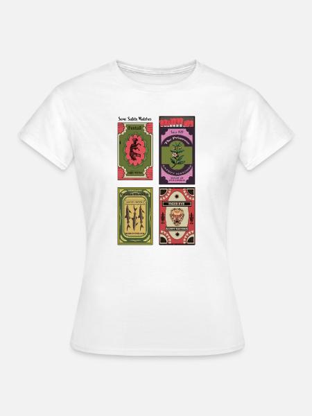Streicholzschachteln_Collection Print - Frauen T-Shirt - Weiß