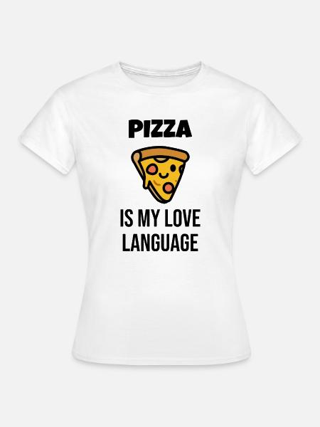 Pizzastück Charakter - Frauen T-Shirt - Weiß