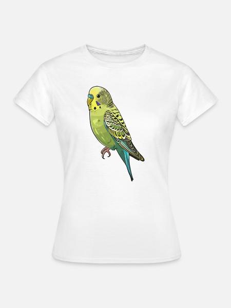 Virale Wellensittichillustration - Frauen T-Shirt - Weiß