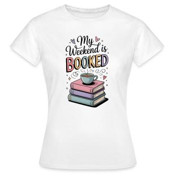 De jolies tasses à café pour les amateurs de livres - T-shirt Femme - blanc - Devant - AI Model Female 172 dark (172cm)