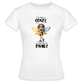 Regenbogenflügel-Bienenmädchen - Frauen T-Shirt - Weiß - Vorne - AI Model Female 172 dark (172cm)