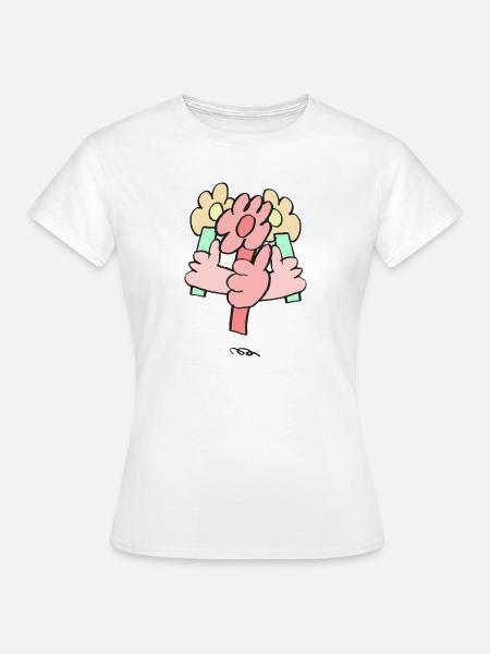 flowers - Frauen T-Shirt - Weiß