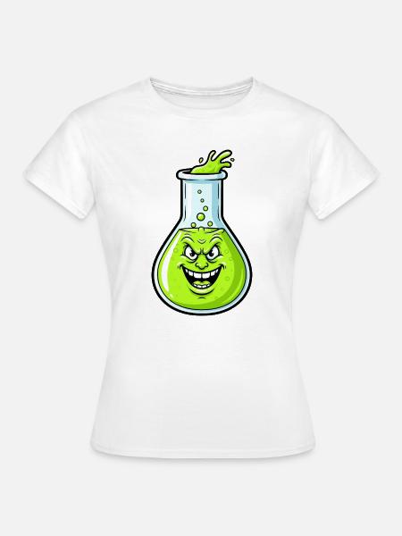 Grinsender Grüner Trank - Frauen T-Shirt - Weiß