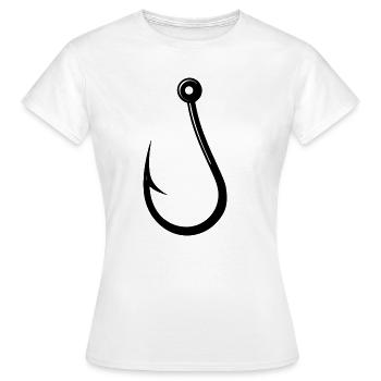 Angelhaken - Frauen T-Shirt - Weiß - Vorne - AI Model Female 172 dark (172cm)