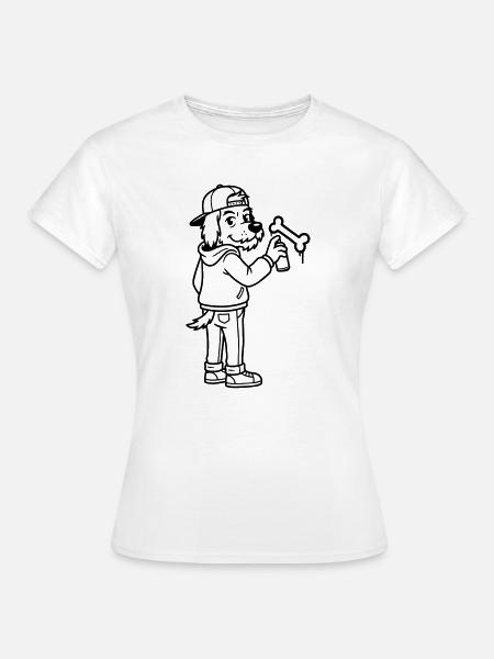 Street Art Graffiti - Frauen T-Shirt - Weiß