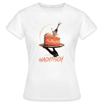 Himmel zum Nachtisch – Wolkenkuchen - Frauen T-Shirt - Weiß - Vorne - AI Model Female 172 dark (172cm)