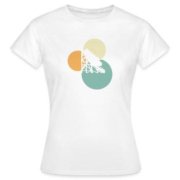 Riesenrad Maßkrug Kirmes - Frauen T-Shirt - Weiß - Vorne - AI Model Female 172 dark (172cm)