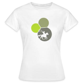 Lasso de rodéo occidental - T-shirt Femme - blanc - Devant - AI Model Female 172 dark (172cm)