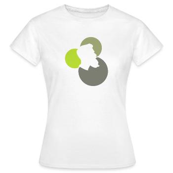 Barbe Gentleman Moustache - T-shirt Femme - blanc - Devant - AI Model Female 172 dark (172cm)