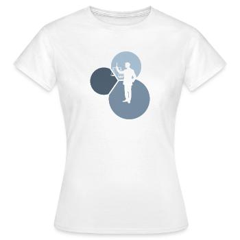 Gericht Absatz Recht - Frauen T-Shirt - Weiß - Vorne - AI Model Female 172 dark (172cm)