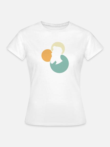 Bart Sir Schnurrbart - Frauen T-Shirt - Weiß