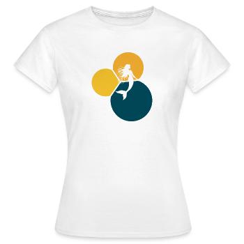 Lamantin Neptune Fin - T-shirt Femme - blanc - Devant - AI Model Female 172 dark (172cm)