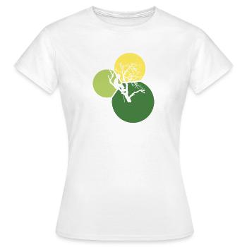 Matériel d’accrobranche Escalade - T-shirt Femme - blanc - Devant - AI Model Female 172 dark (172cm)