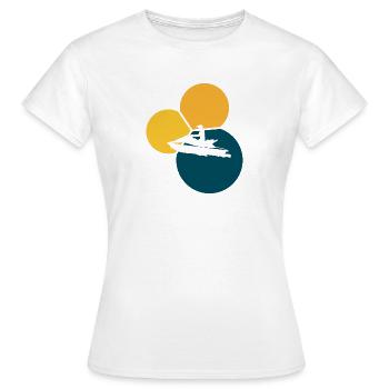 Jet ski wakeskating snowmobile - Women's T-Shirt - white - Front - AI Model Female 172 dark (172cm)
