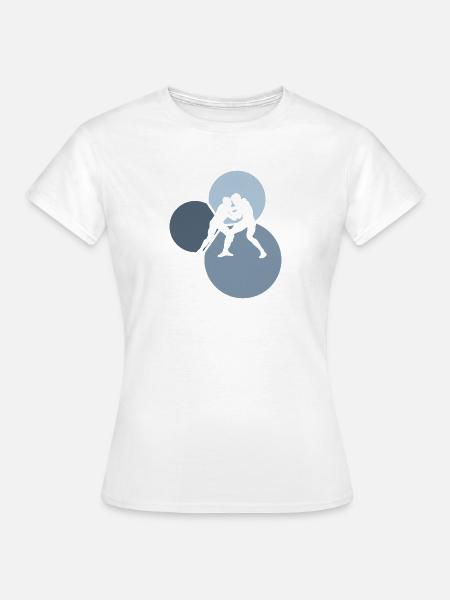 Wrestler Judo - Frauen T-Shirt - Weiß