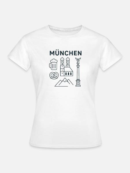 München - Frauen T-Shirt - Weiß