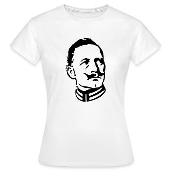 Wilhelm II. - Frauen T-Shirt - Weiß - Vorne - AI Model Female 172 dark (172cm)