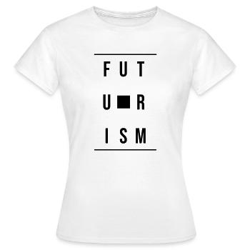 futurism - Women's T-Shirt - white - Front - AI Model Female 172 dark (172cm)