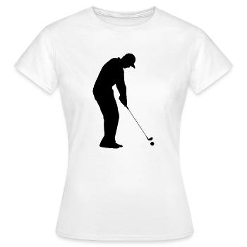 Golf Golfer Golfer Terrain de golf - T-shirt Femme - blanc - Devant - AI Model Female 172 dark (172cm)
