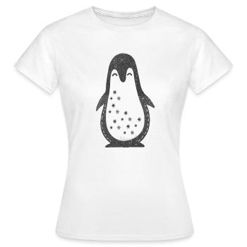 manchot - T-shirt Femme - blanc - Devant - AI Model Female 172 dark (172cm)